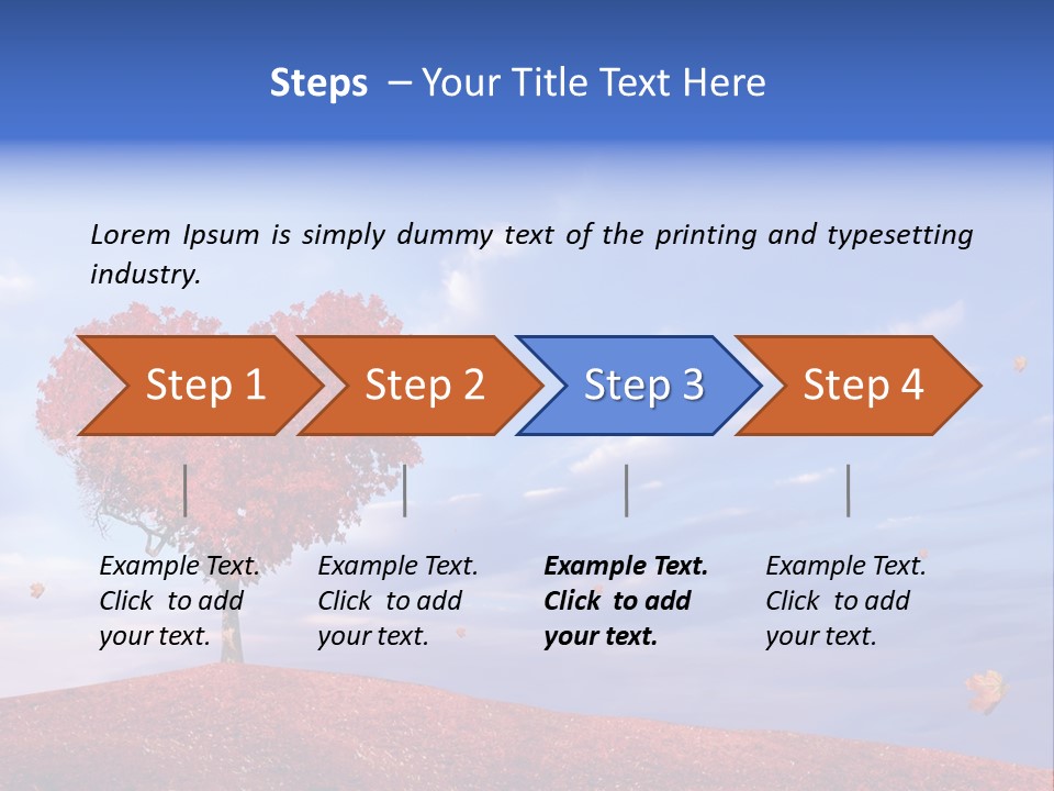Valentine Fall Oak PowerPoint Template