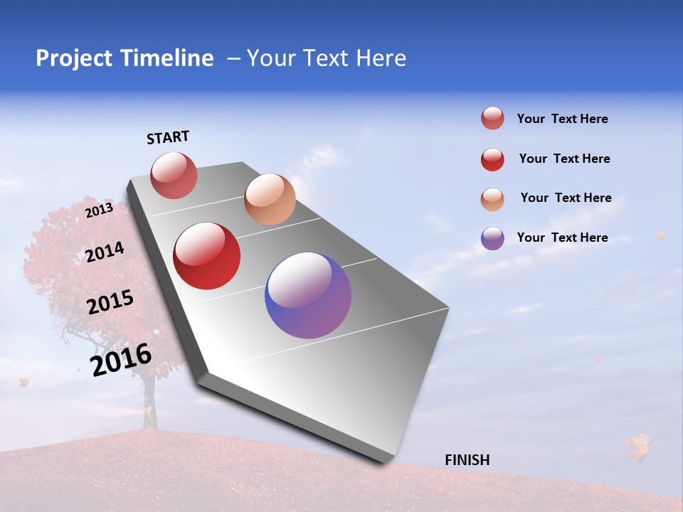 Valentine Fall Oak PowerPoint Template