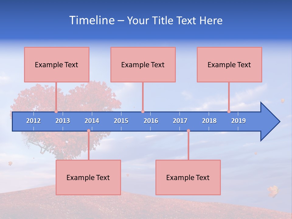 Valentine Fall Oak PowerPoint Template