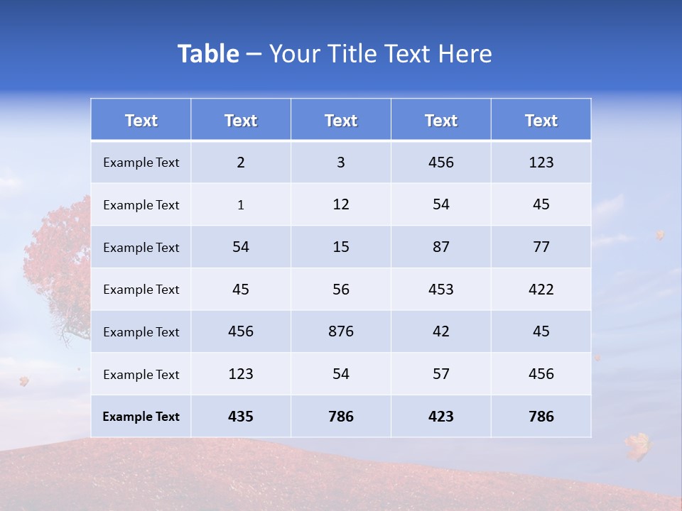 Valentine Fall Oak PowerPoint Template