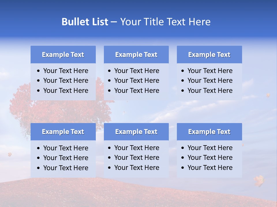 Valentine Fall Oak PowerPoint Template