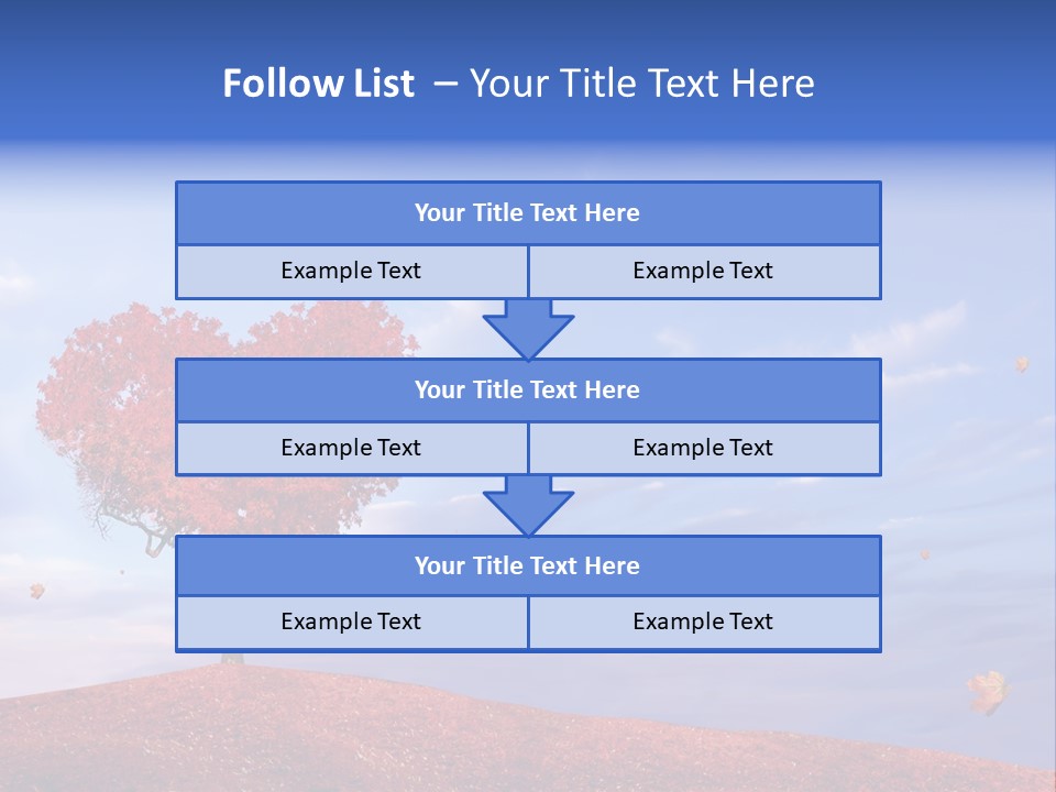 Valentine Fall Oak PowerPoint Template