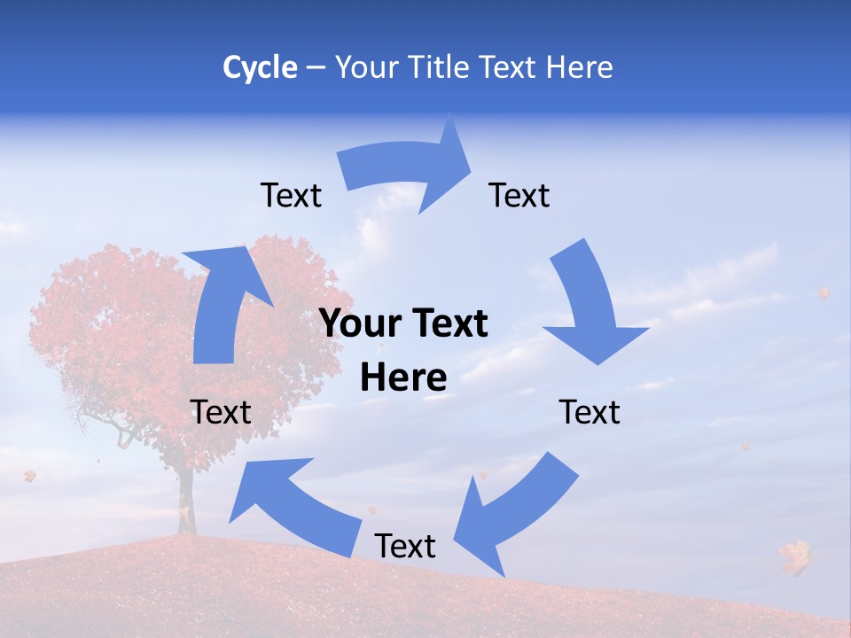 Valentine Fall Oak PowerPoint Template