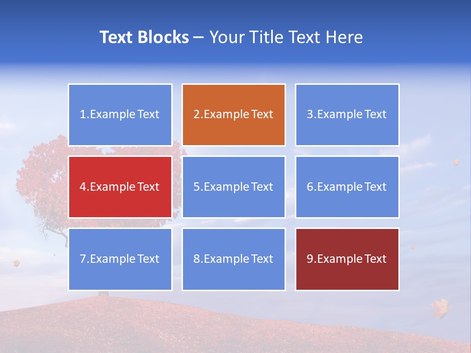 Valentine Fall Oak PowerPoint Template