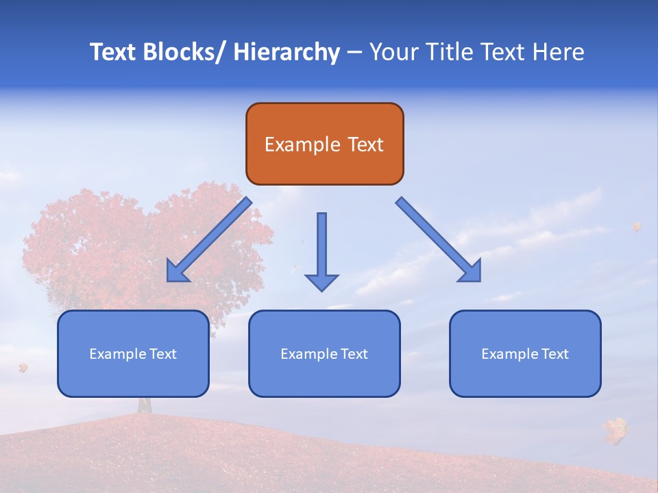 Valentine Fall Oak PowerPoint Template