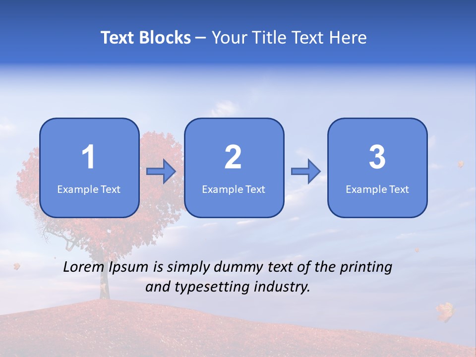 Valentine Fall Oak PowerPoint Template