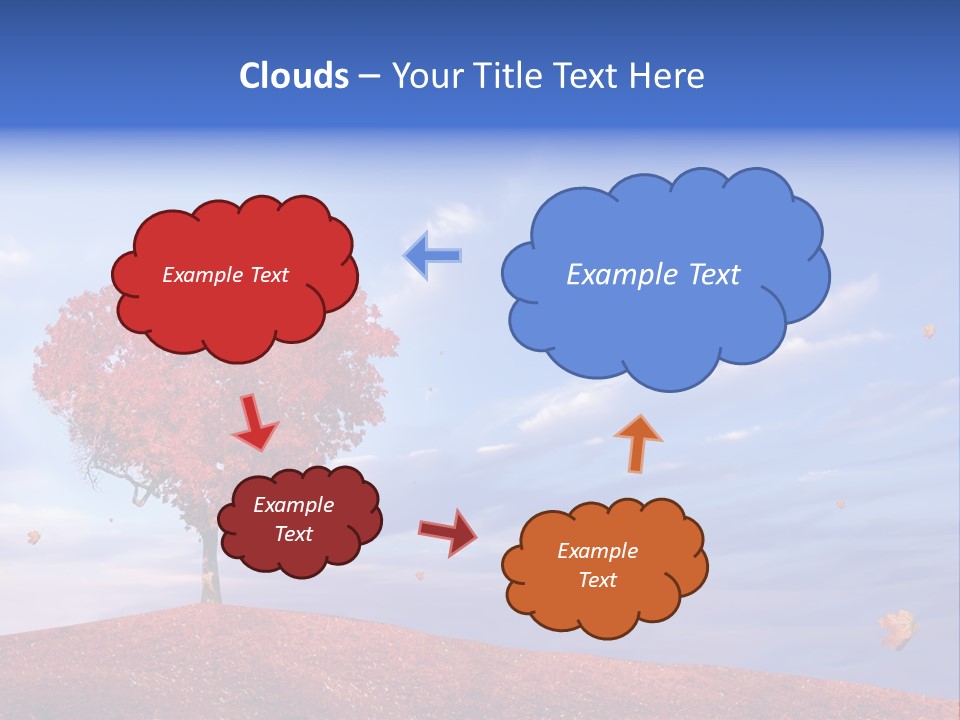 Valentine Fall Oak PowerPoint Template