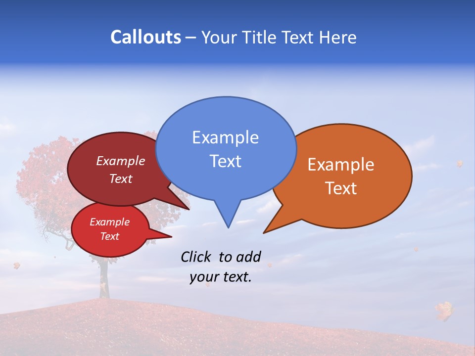 Valentine Fall Oak PowerPoint Template