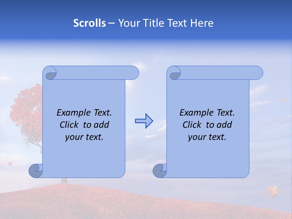 Valentine Fall Oak PowerPoint Template