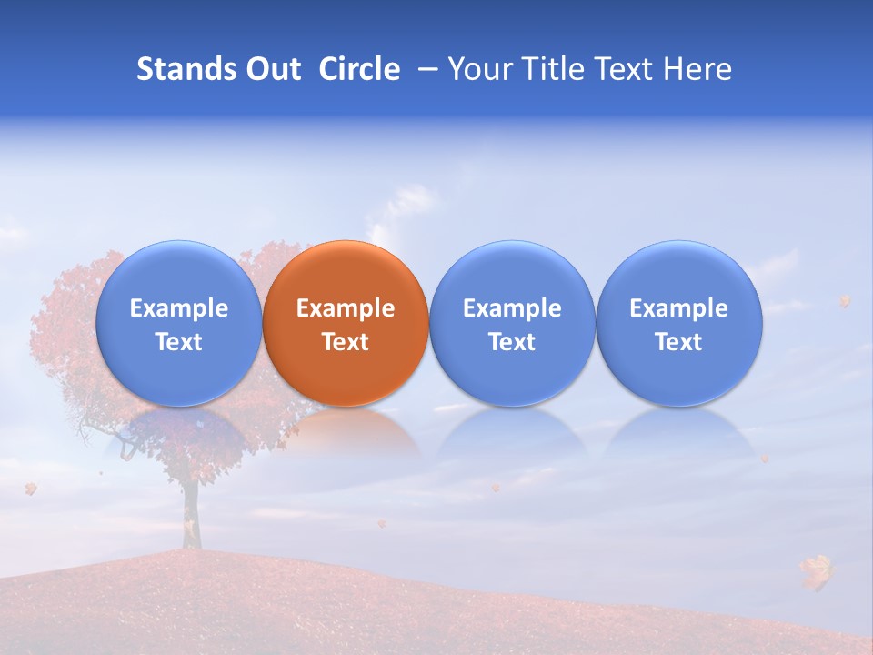 Valentine Fall Oak PowerPoint Template