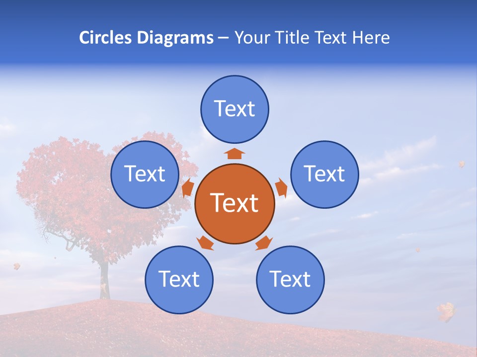 Valentine Fall Oak PowerPoint Template