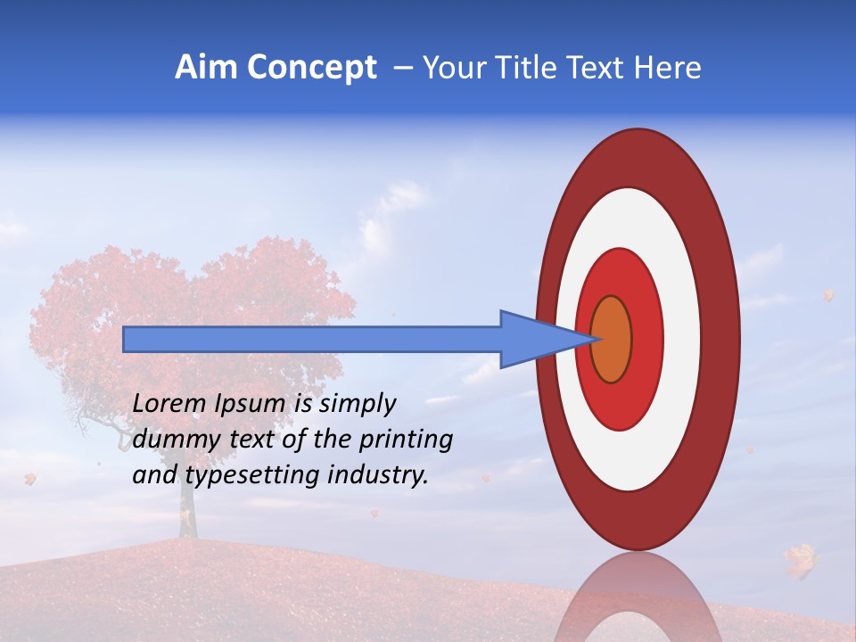 Valentine Fall Oak PowerPoint Template