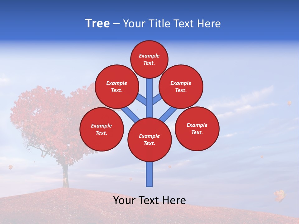 Valentine Fall Oak PowerPoint Template