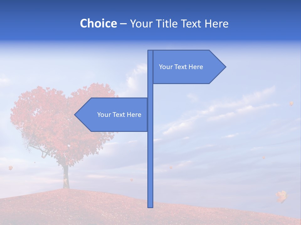 Valentine Fall Oak PowerPoint Template