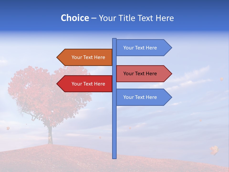 Valentine Fall Oak PowerPoint Template