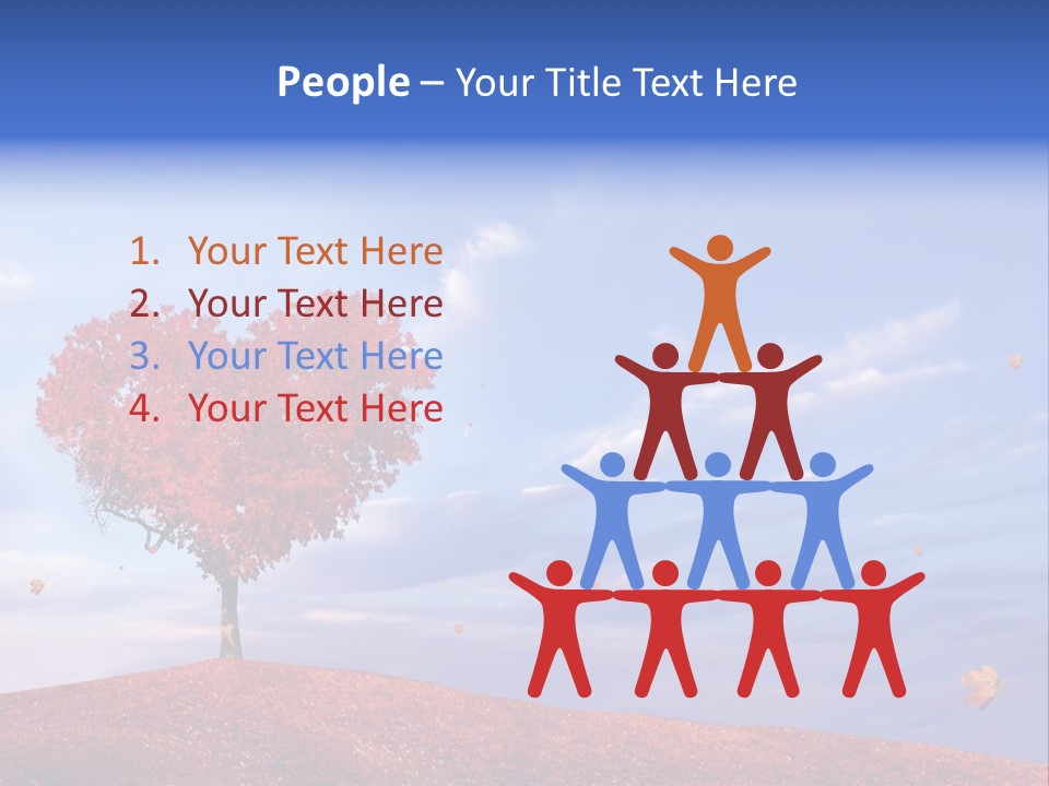 Valentine Fall Oak PowerPoint Template