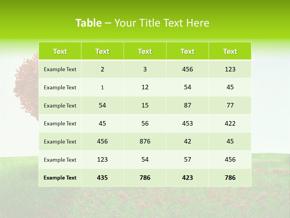 View Sky Beautiful PowerPoint Template