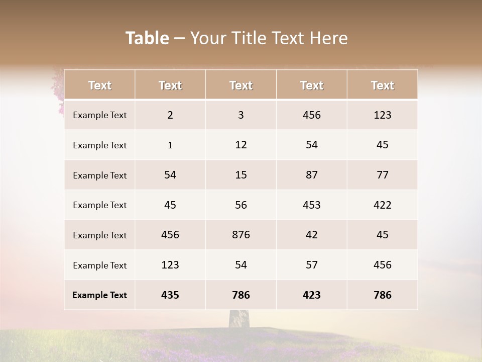 Maple Colorful Land PowerPoint Template