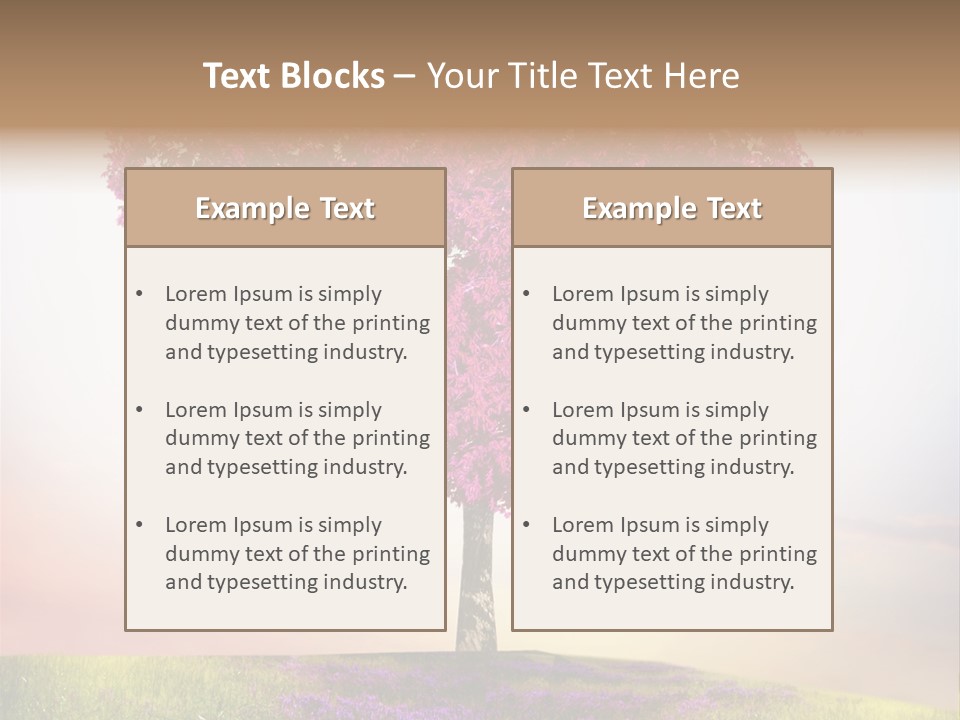 Maple Colorful Land PowerPoint Template