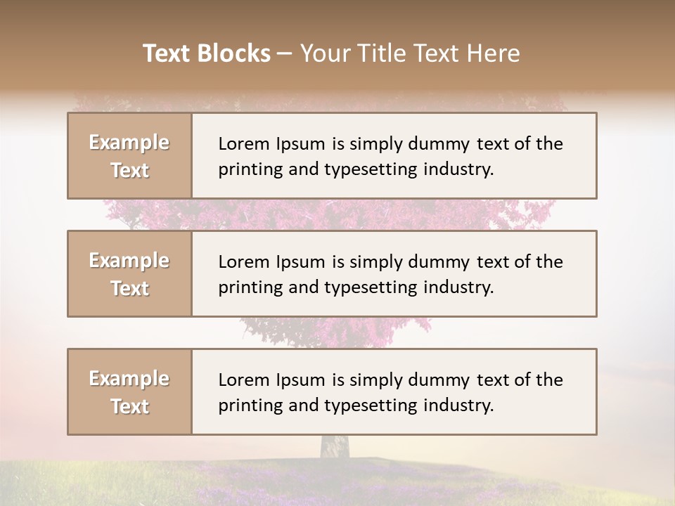 Maple Colorful Land PowerPoint Template