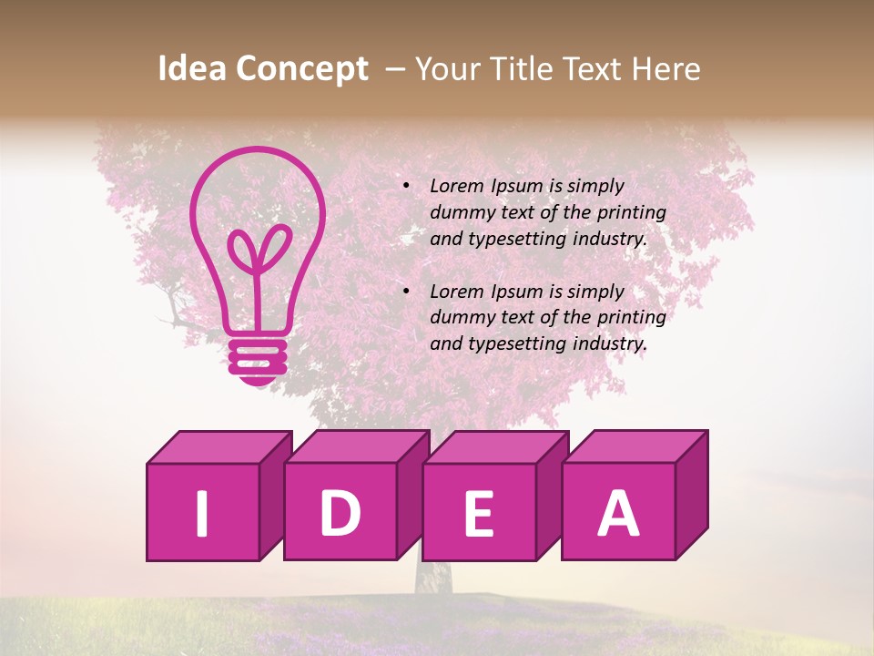 Maple Colorful Land PowerPoint Template