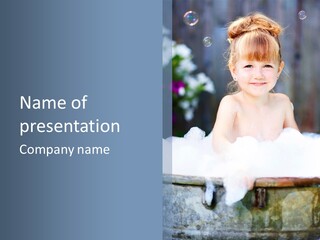 Healthcare Foam Bath PowerPoint Template