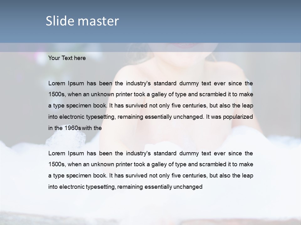 Healthcare Foam Bath PowerPoint Template