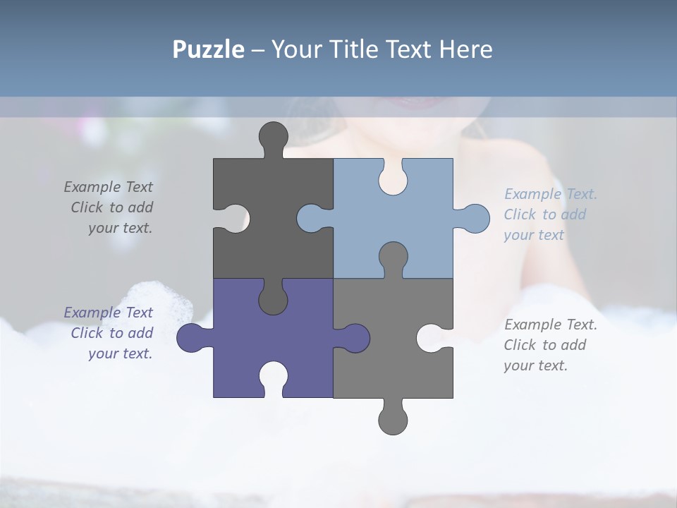 Healthcare Foam Bath PowerPoint Template