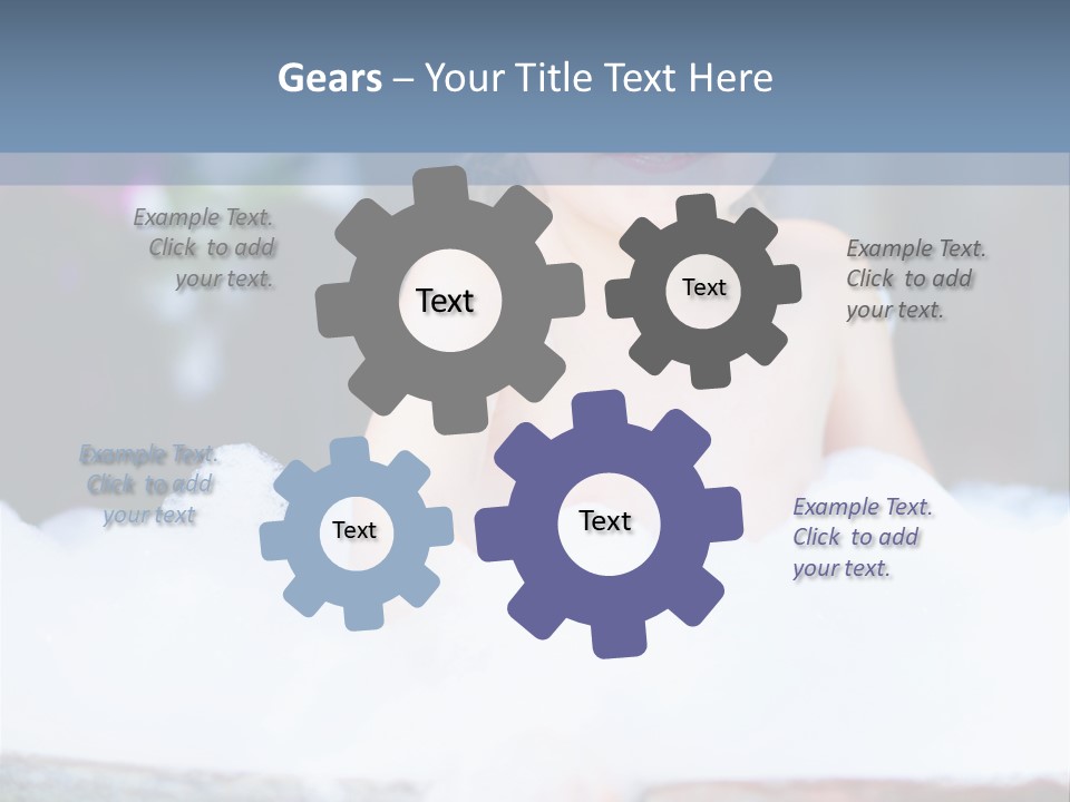 Healthcare Foam Bath PowerPoint Template