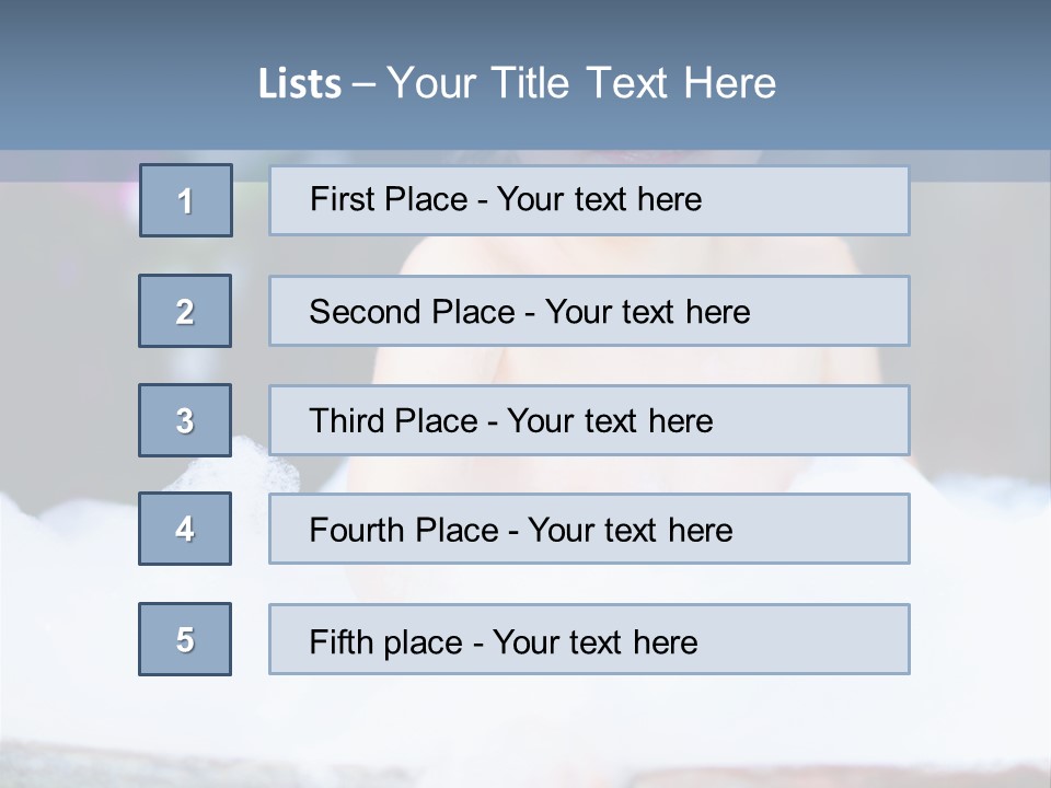 Healthcare Foam Bath PowerPoint Template
