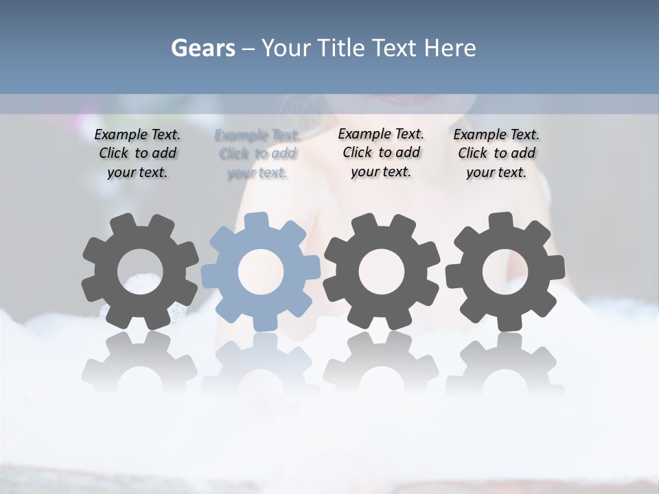 Healthcare Foam Bath PowerPoint Template