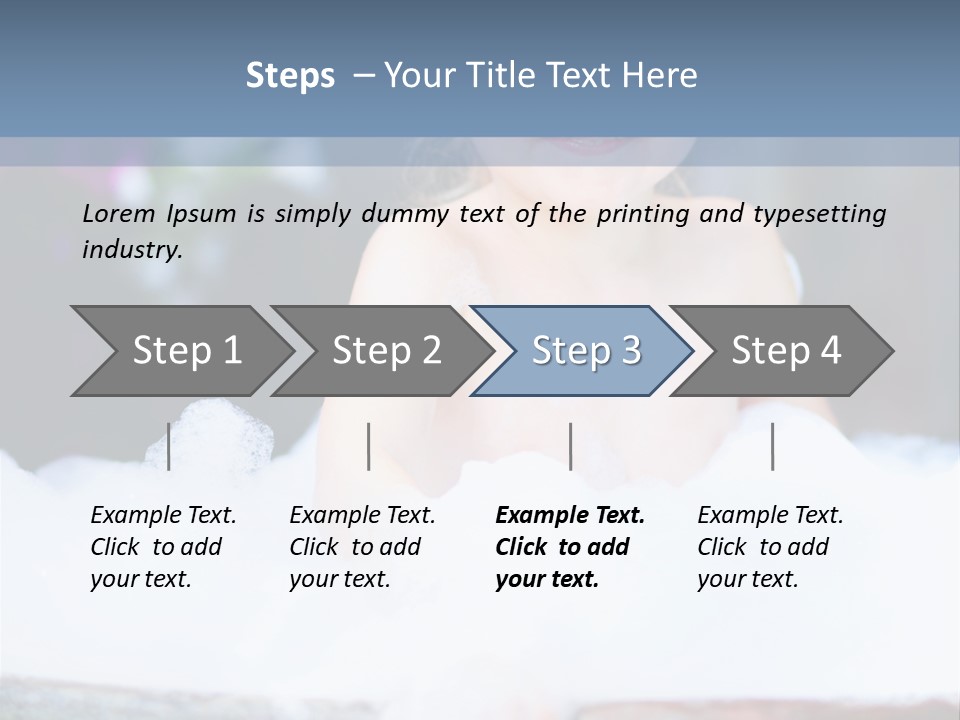 Healthcare Foam Bath PowerPoint Template