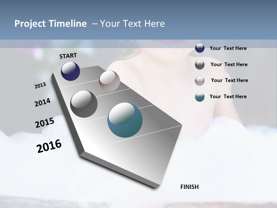 Healthcare Foam Bath PowerPoint Template