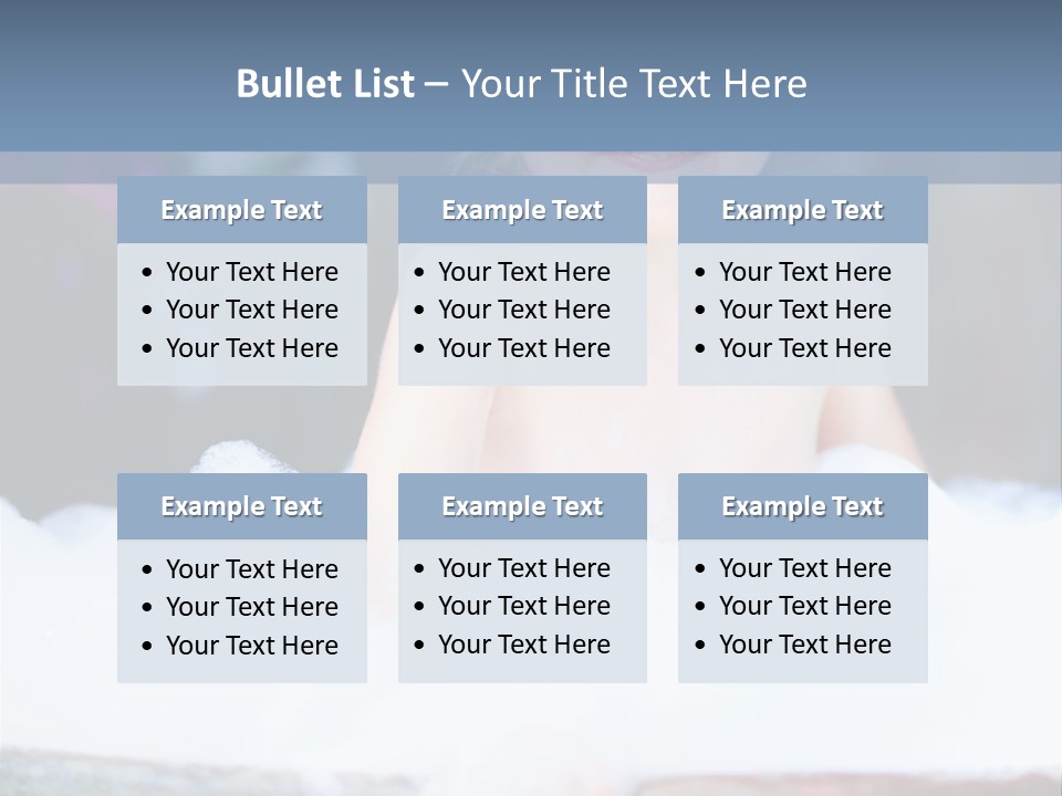 Healthcare Foam Bath PowerPoint Template
