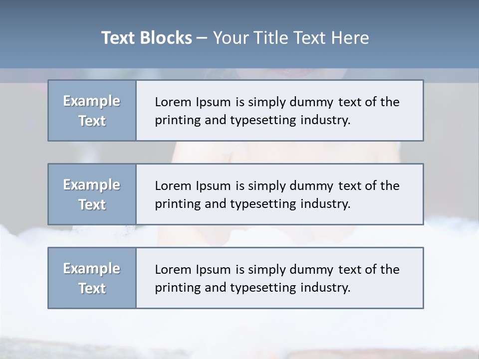Healthcare Foam Bath PowerPoint Template