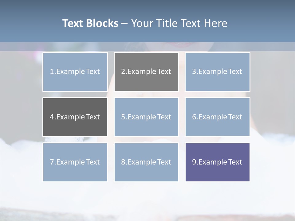 Healthcare Foam Bath PowerPoint Template