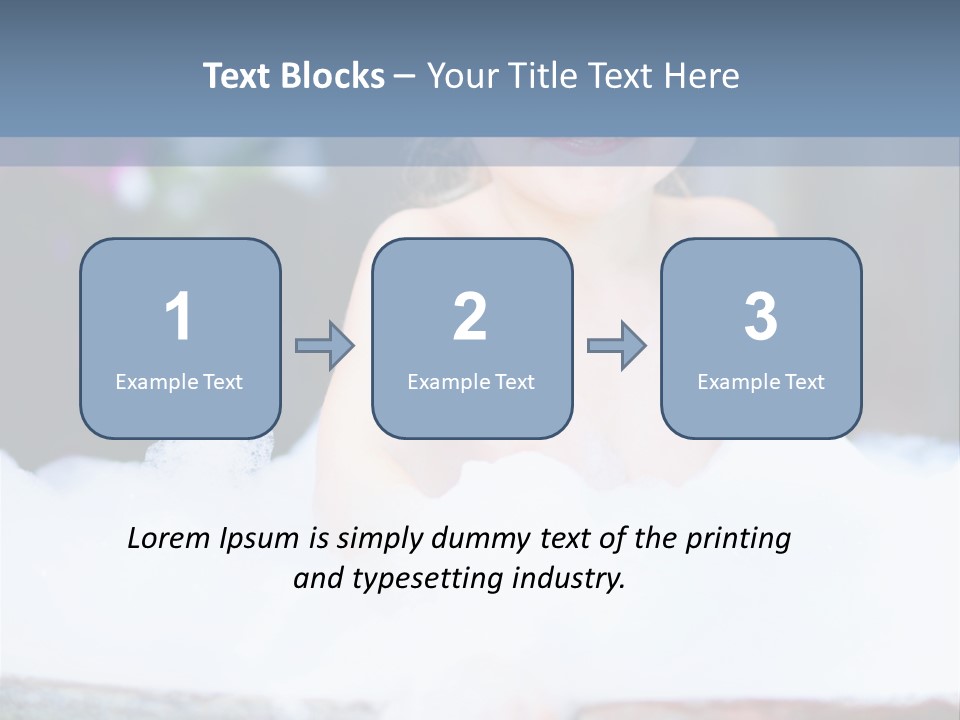 Healthcare Foam Bath PowerPoint Template