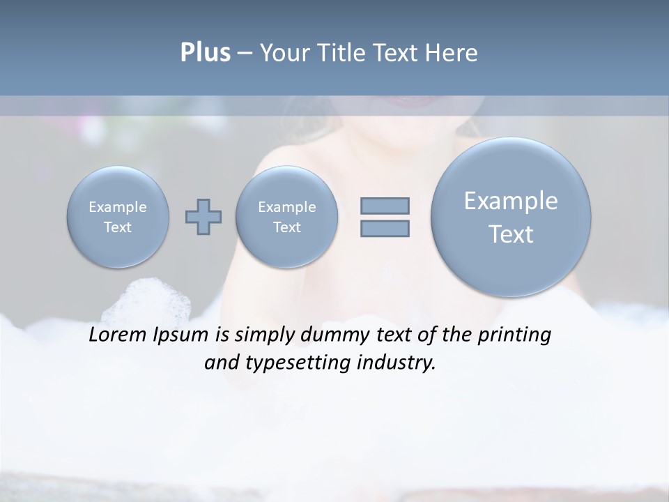 Healthcare Foam Bath PowerPoint Template