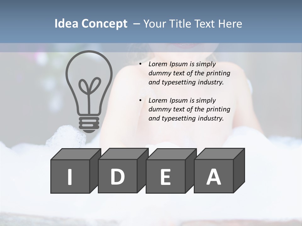 Healthcare Foam Bath PowerPoint Template