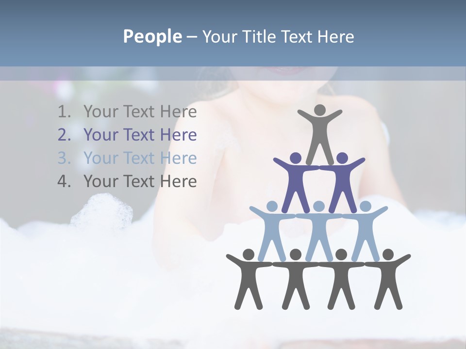 Healthcare Foam Bath PowerPoint Template