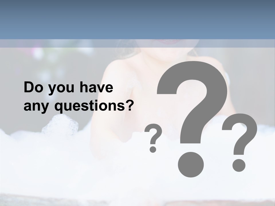 Healthcare Foam Bath PowerPoint Template