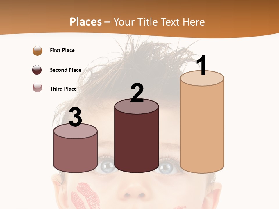 Small Valentine Child PowerPoint Template