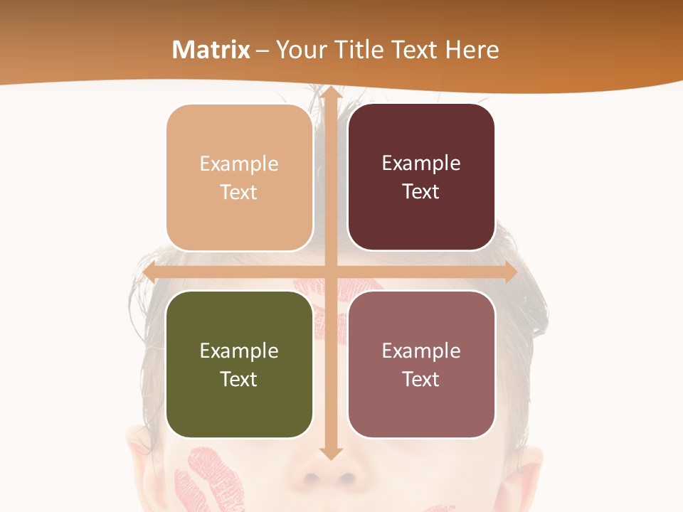 Small Valentine Child PowerPoint Template