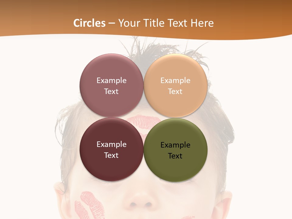 Small Valentine Child PowerPoint Template