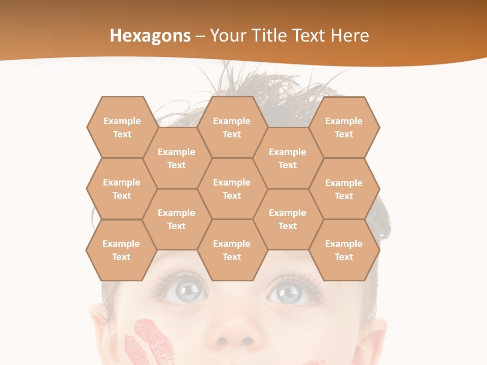 Small Valentine Child PowerPoint Template