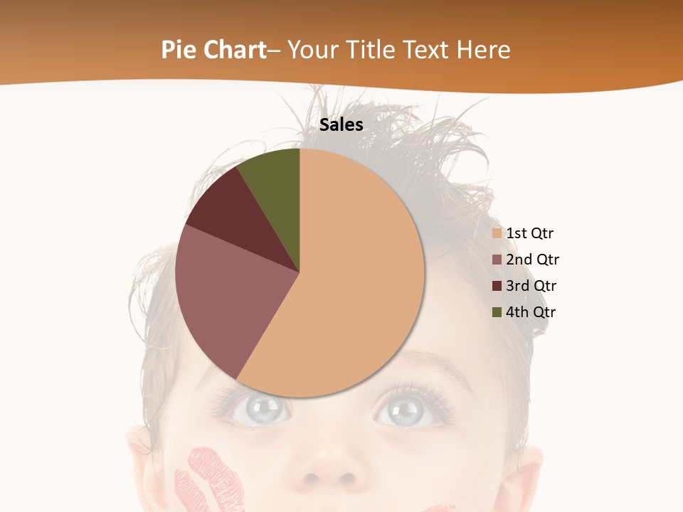 Small Valentine Child PowerPoint Template