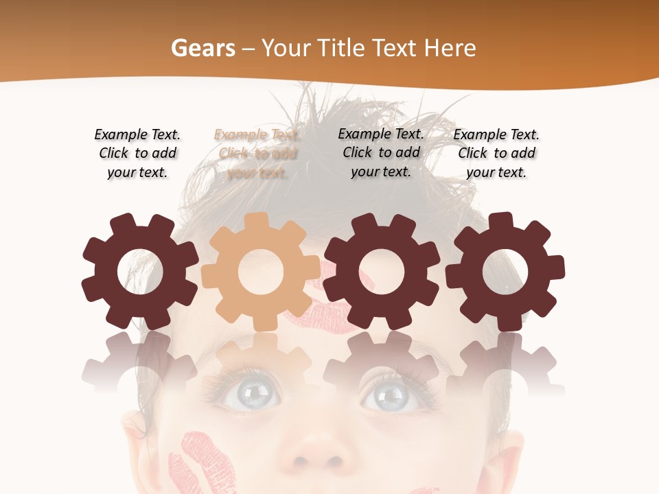 Small Valentine Child PowerPoint Template