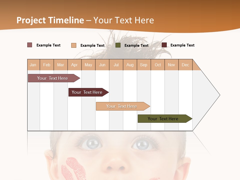 Small Valentine Child PowerPoint Template