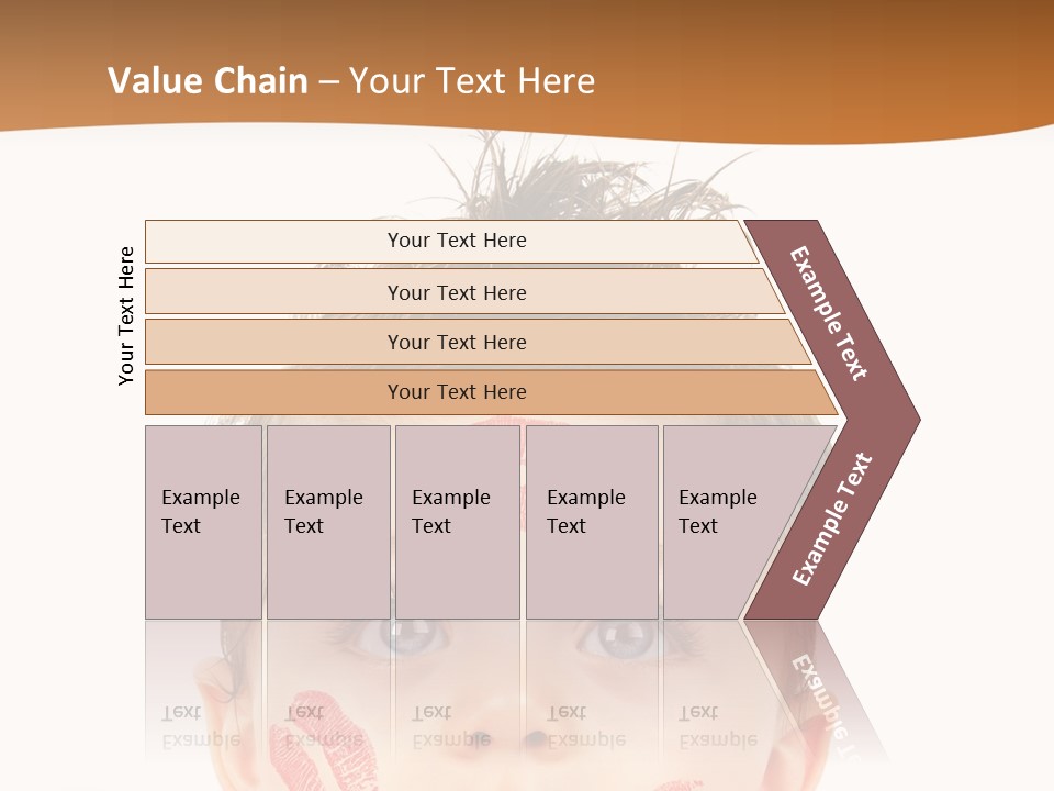 Small Valentine Child PowerPoint Template