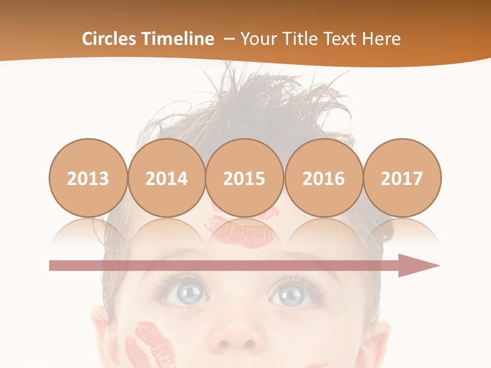 Small Valentine Child PowerPoint Template